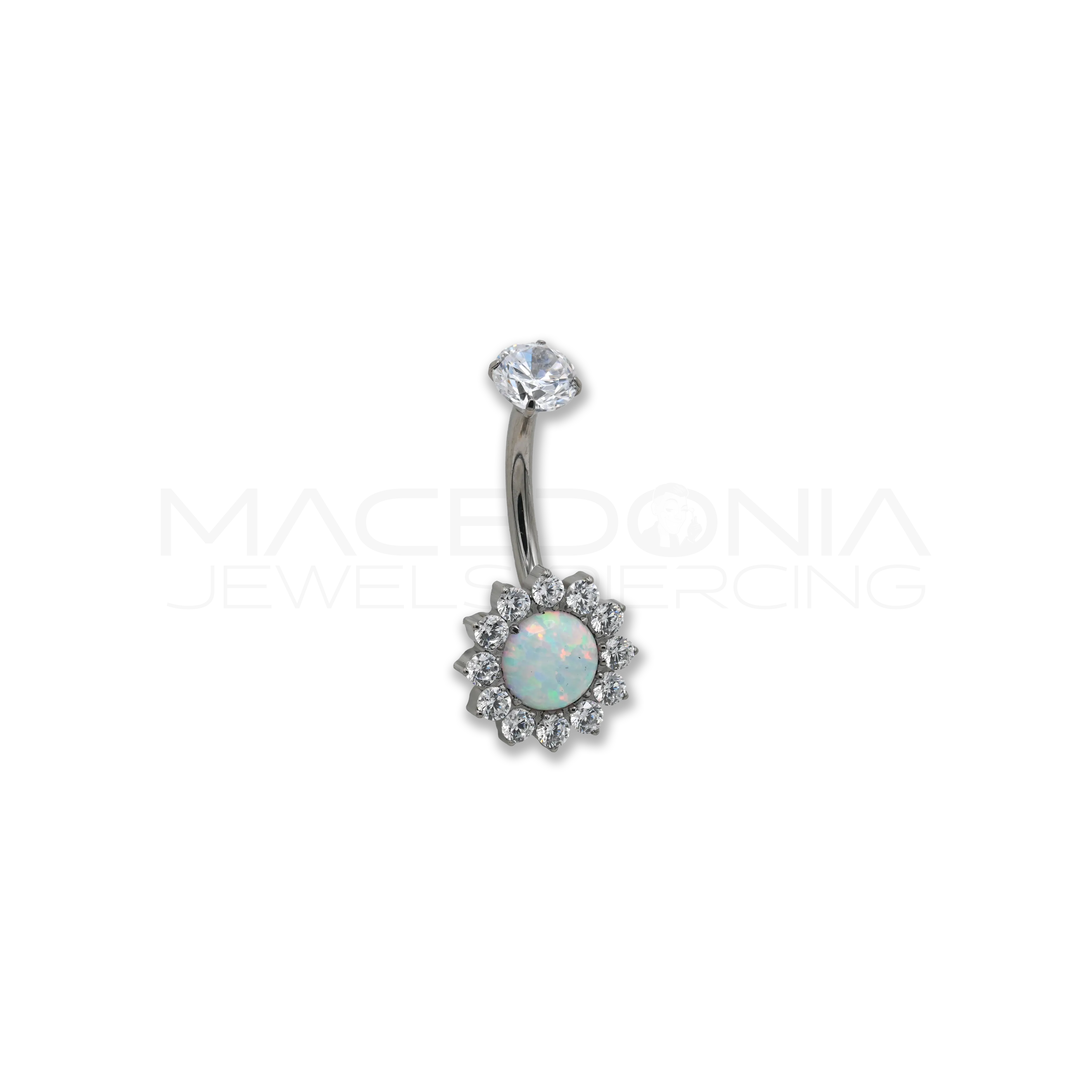 BANANA CON FIORE CON CENTRO ZIRCONATO