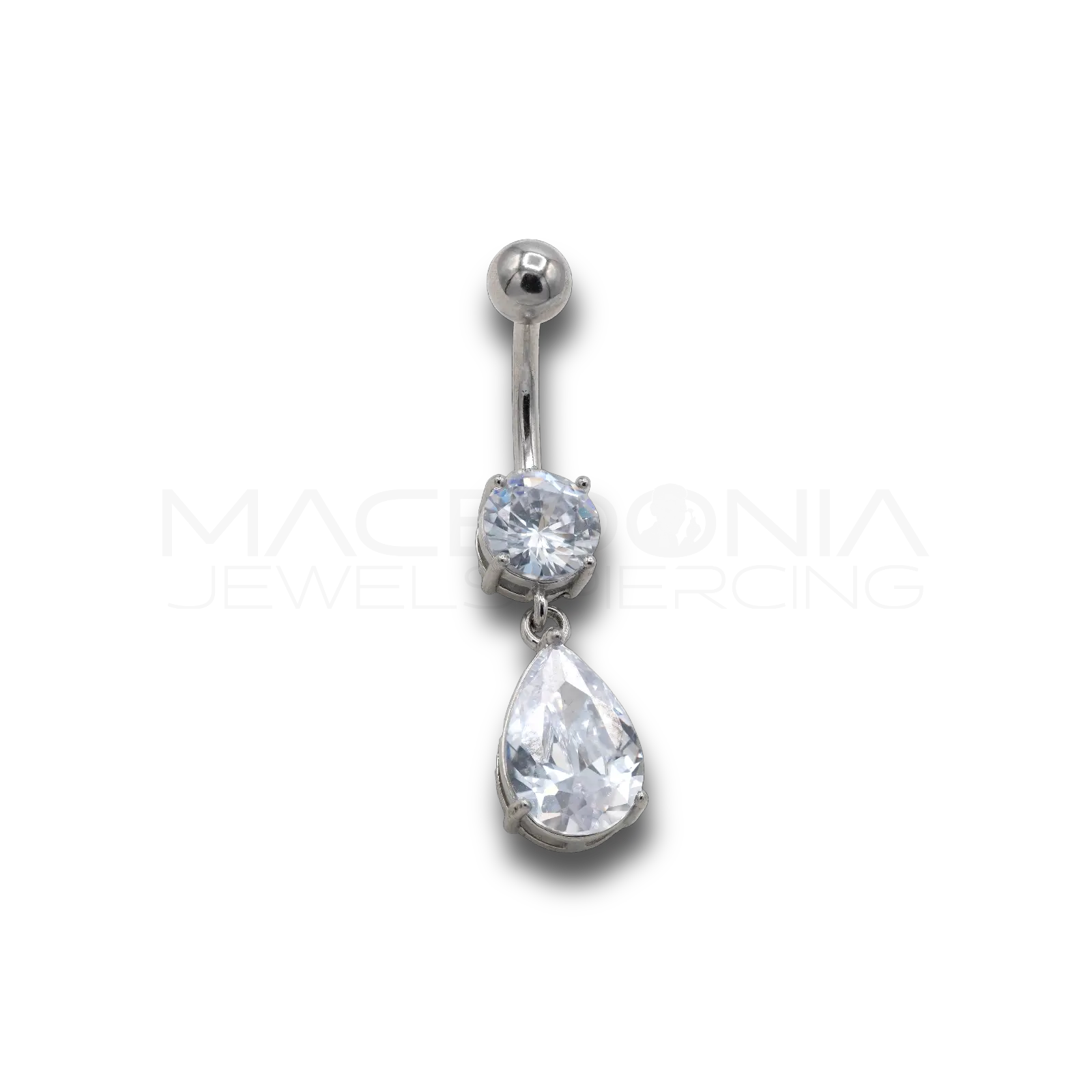 BANANA CON ZIRCONE E GOCCIA Macedonia Piercing