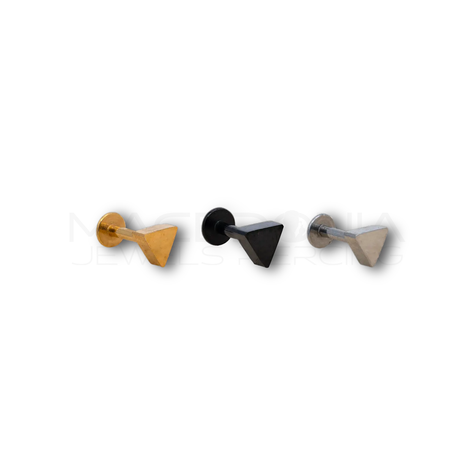 Piercing con Triangolo in Acciaio Chirurgico 316L