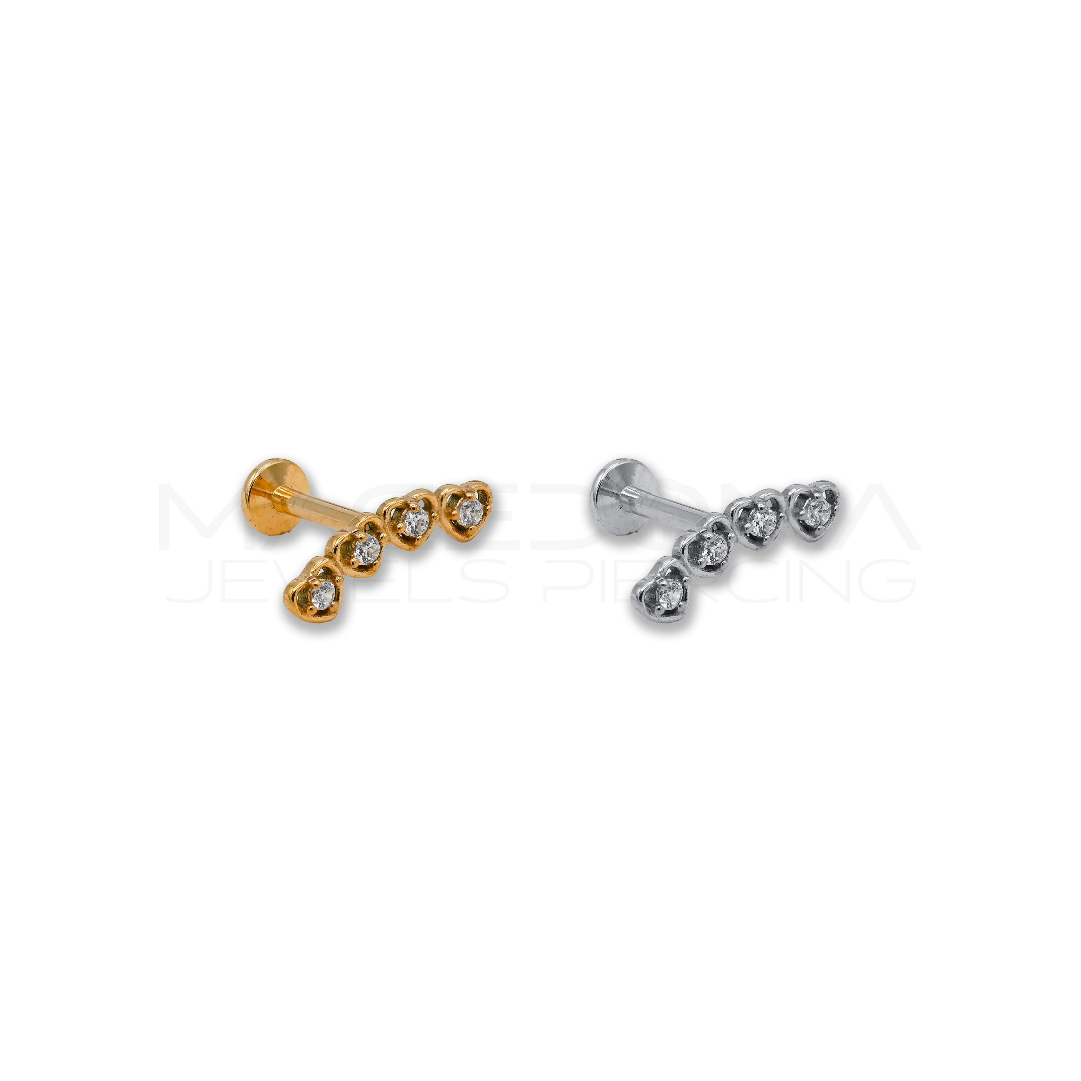 Piercing Labret con Piattello in Acciaio Chirurgico 316L