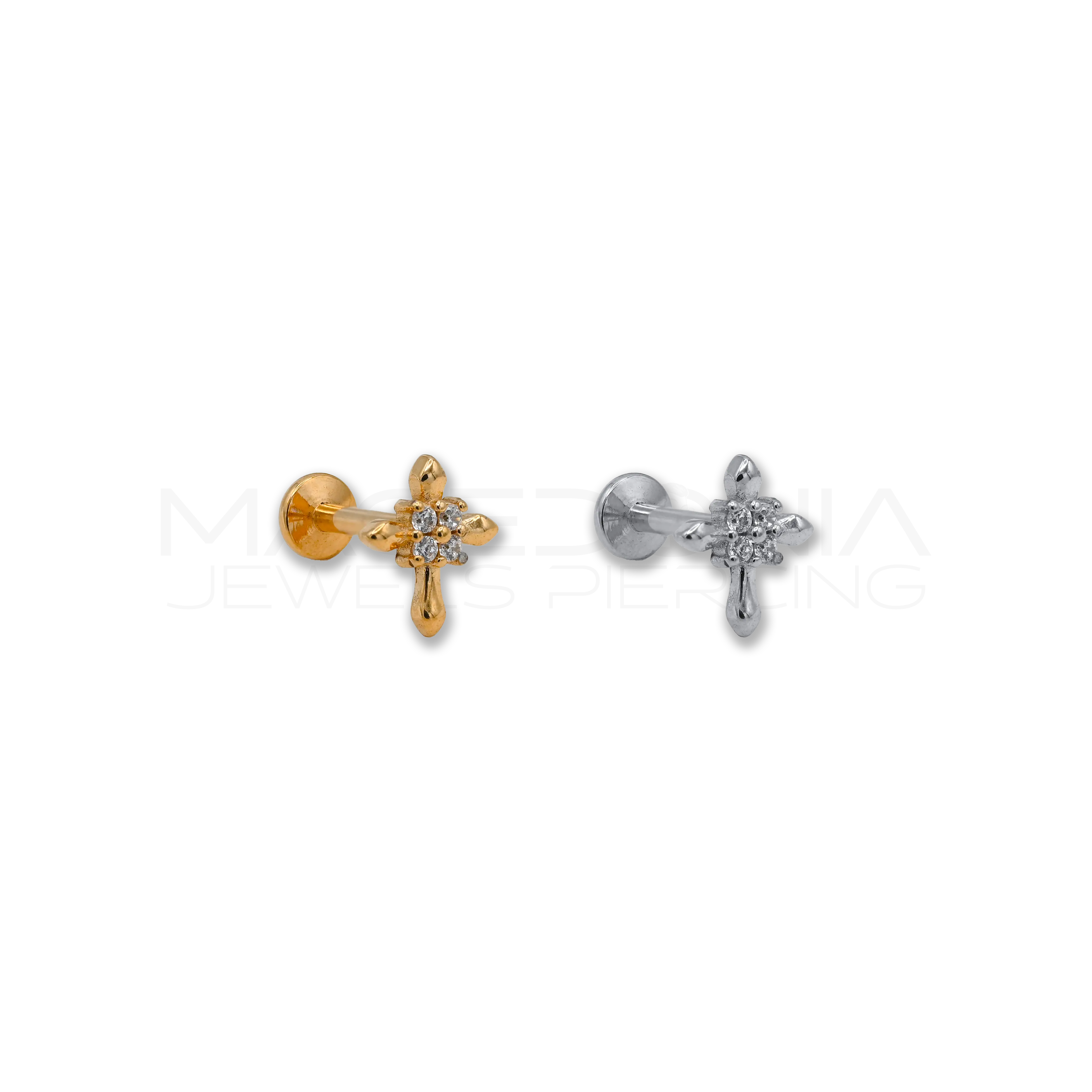 Piercing Helix Labret con Piattello in Acciaio Chirurgico 316L