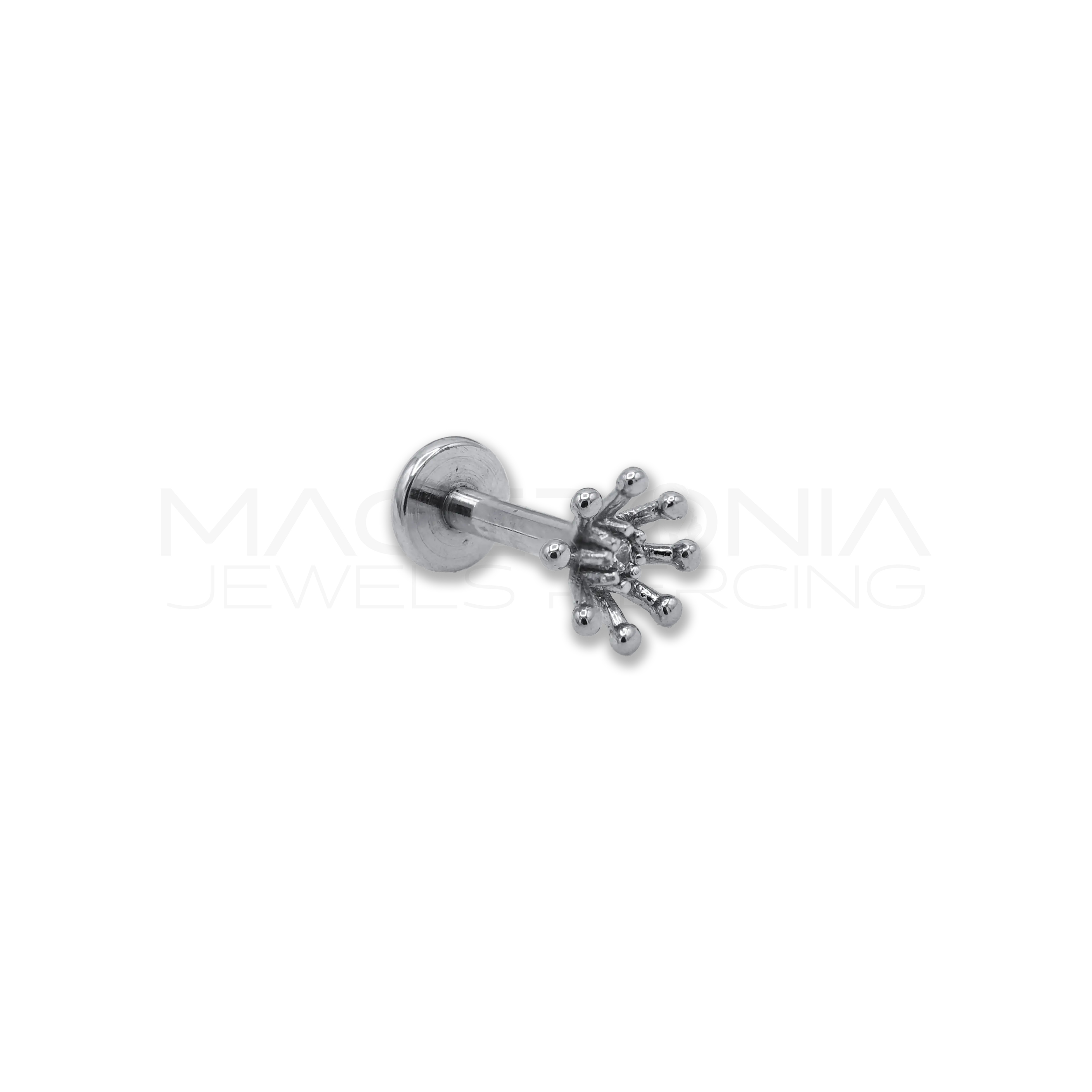 BARRETTA CON CORONA DI PALLINE Macedonia Jewels Piercing