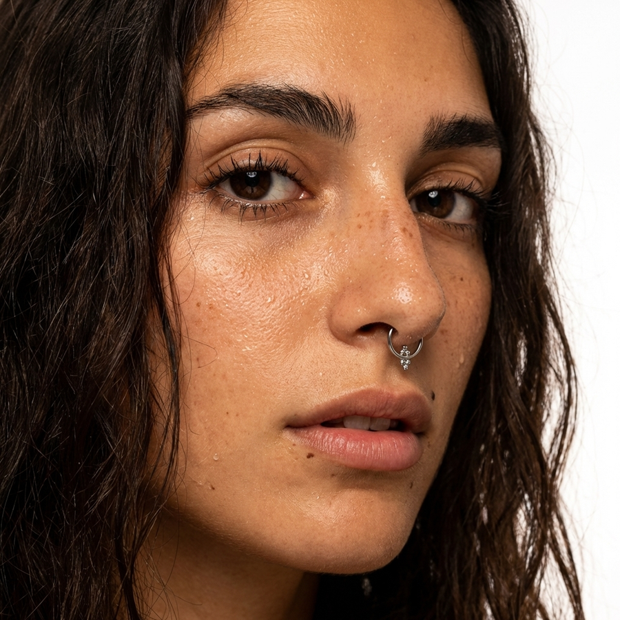 Piercing con palline in Titanio G23 - Piercing per Lobo, helix, daith, septum