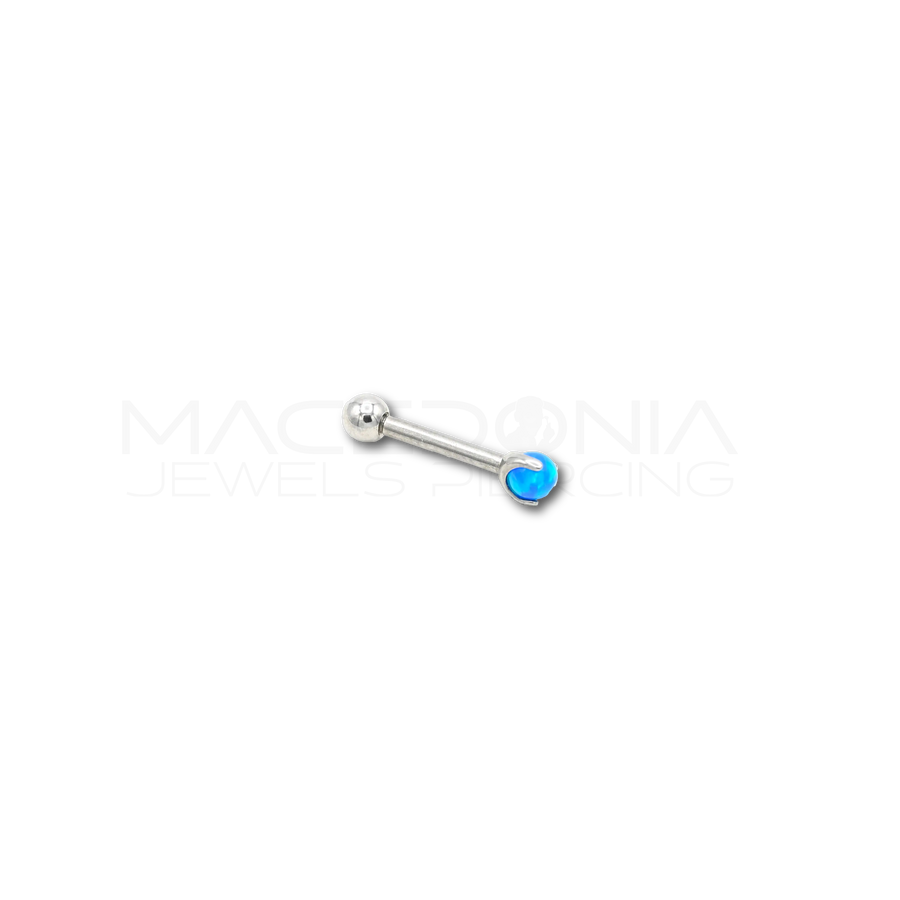 Labret con pallina opale