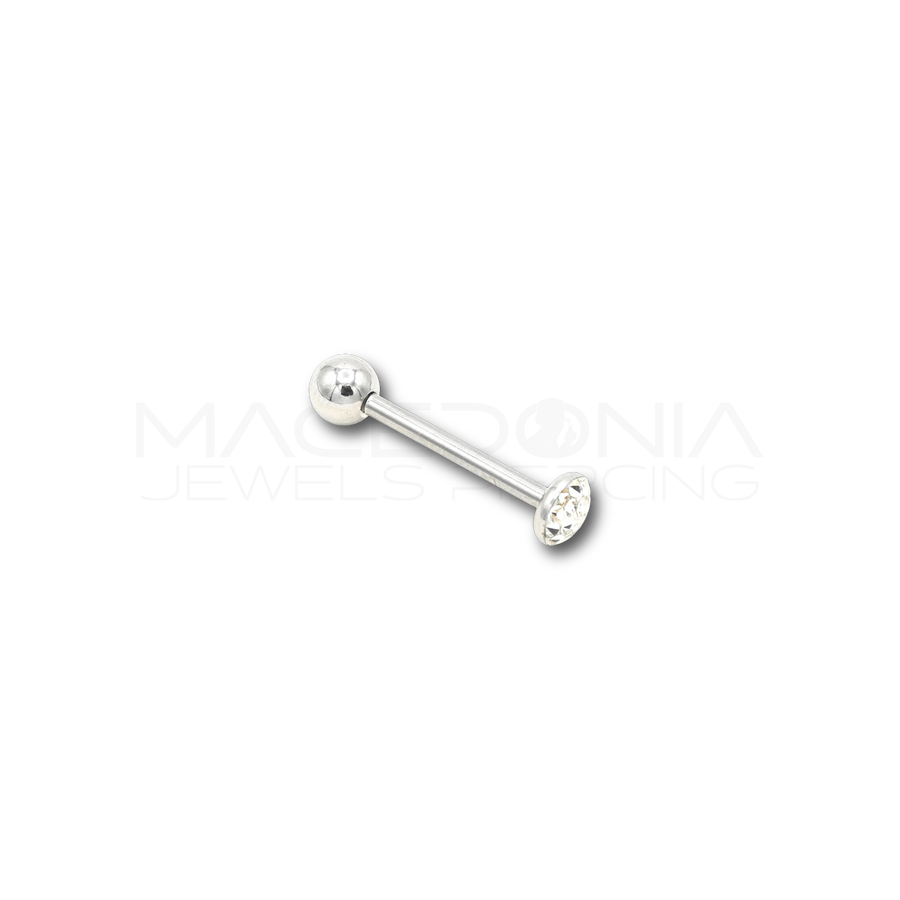 Barbell in Acciaio Chirurgico 316L con Toppa Glitterata