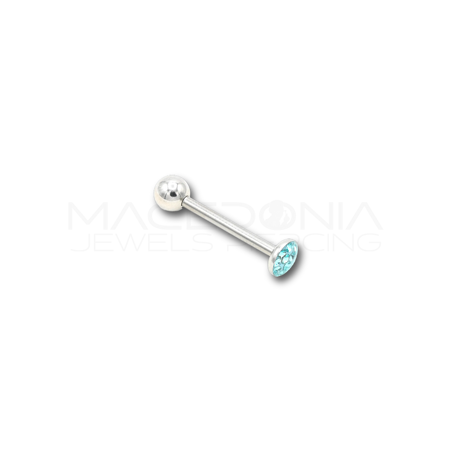 Barbell in Acciaio Chirurgico 316L con Toppa Glitterata