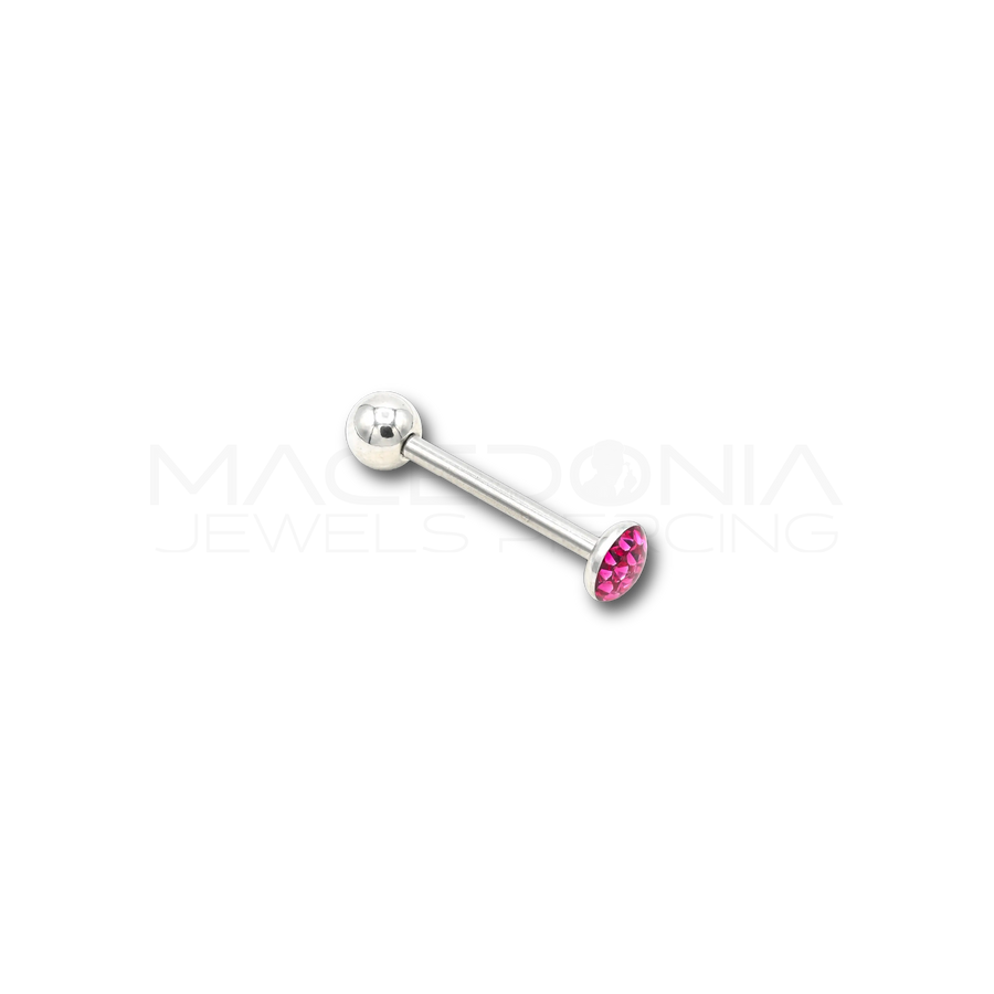 Barbell in Acciaio Chirurgico 316L con Toppa Glitterata