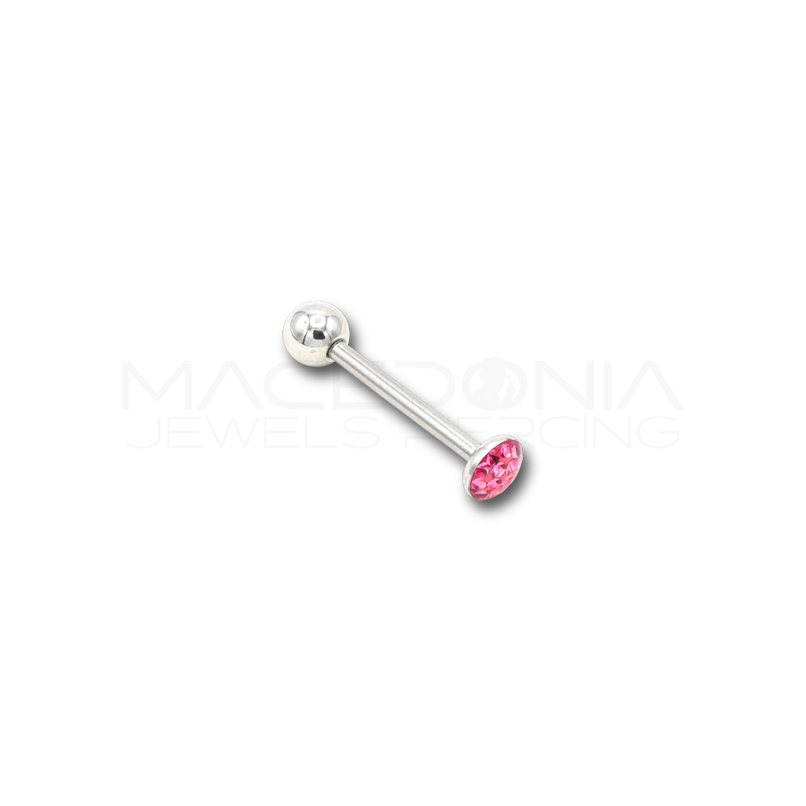Barbell in Acciaio Chirurgico 316L con Toppa Glitterata