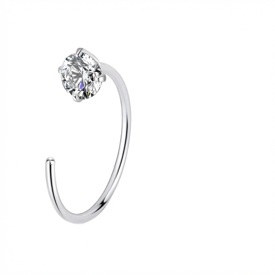 Piercing con zircone in Titanio G23- Piercing per naso