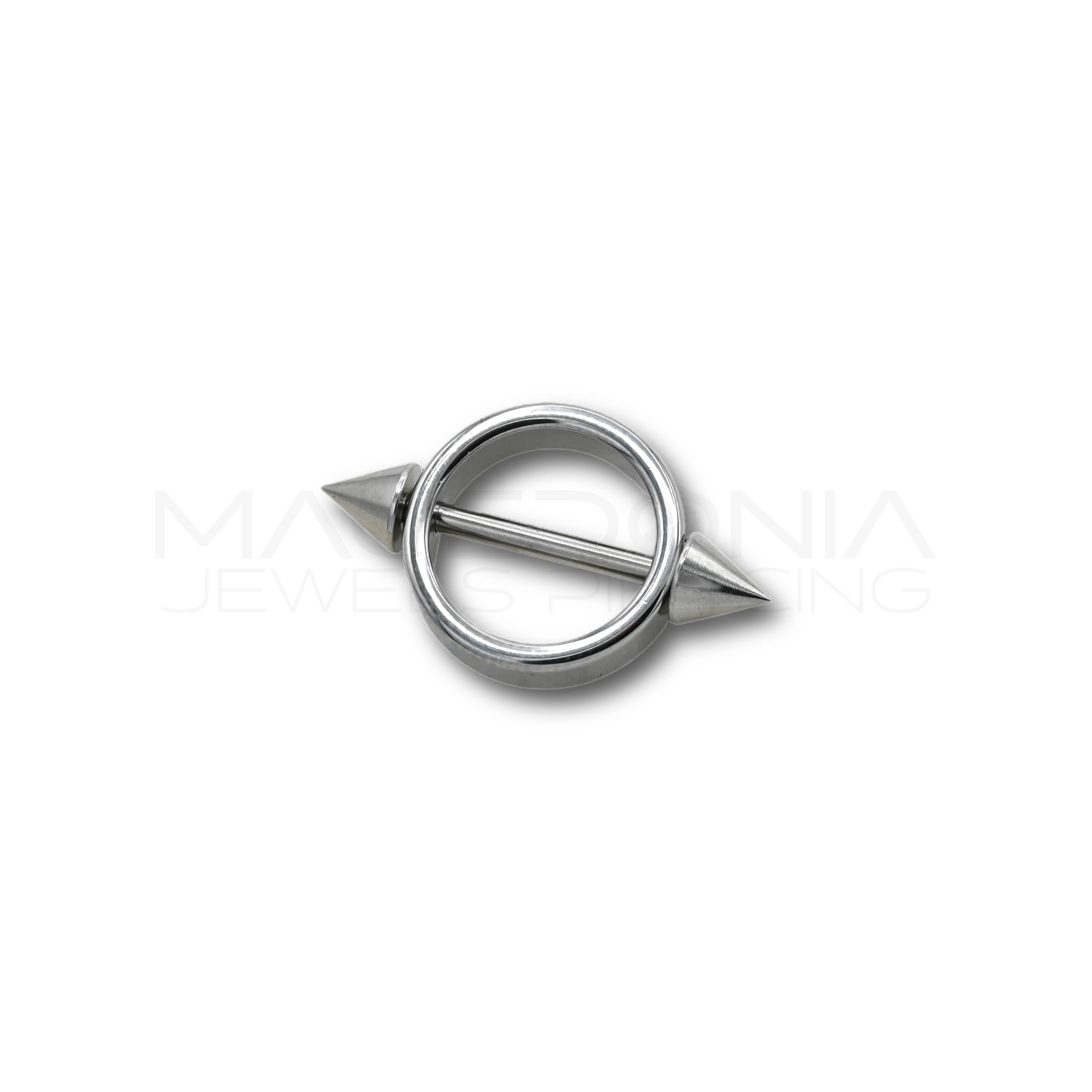 PIERCING DA CAPEZZOLO CON CERCHIO E CONI