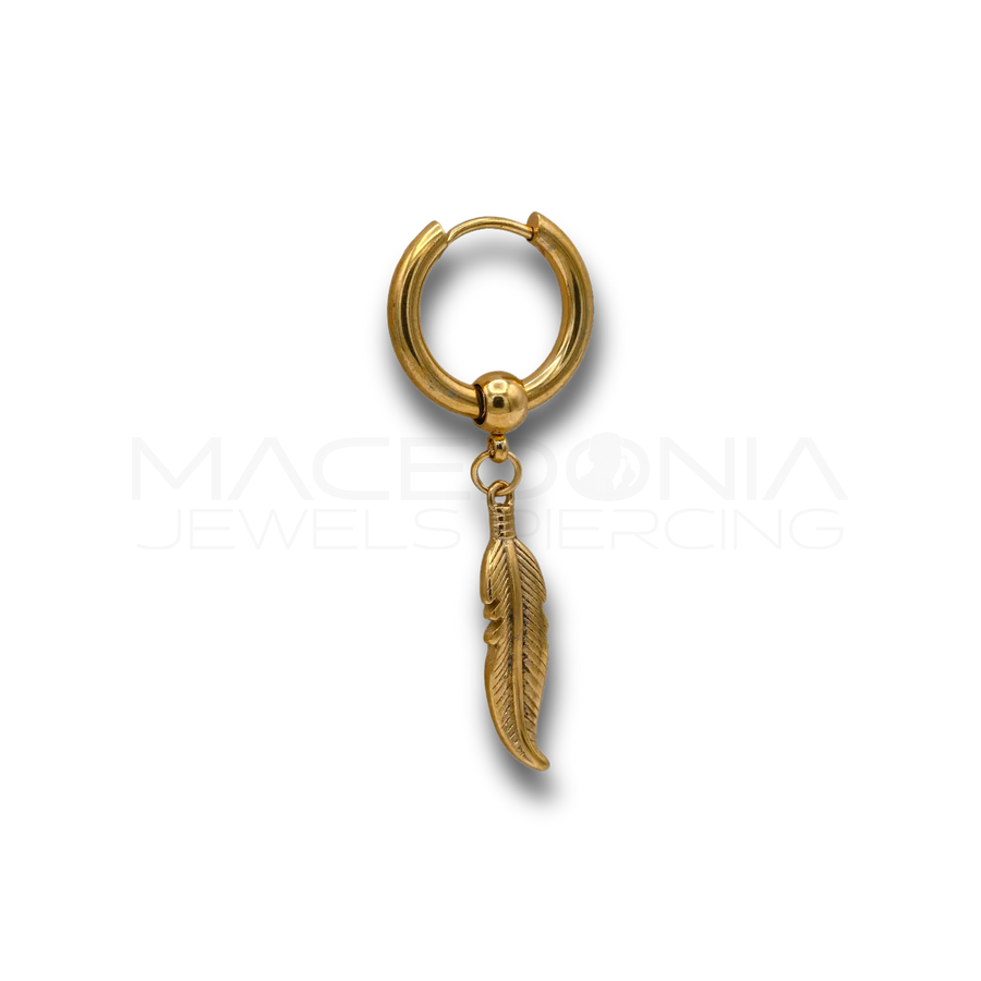 Piercing Piuma in Acciaio Chirurgico 316L