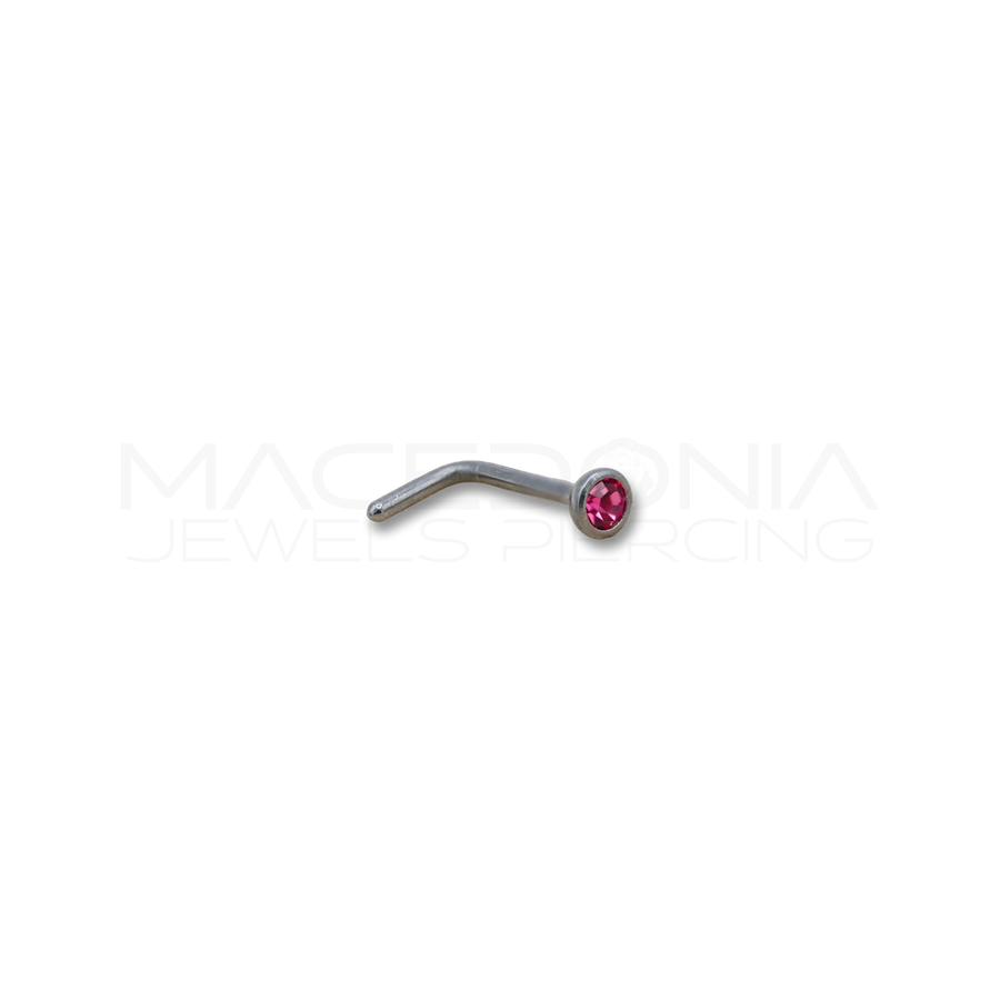 PIERCING DA NASO CON ZIRCONE INCASTONATO