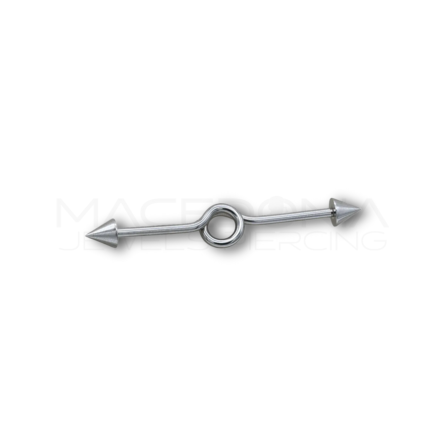 Piercing Barretta Industrial con Spirale e Coni