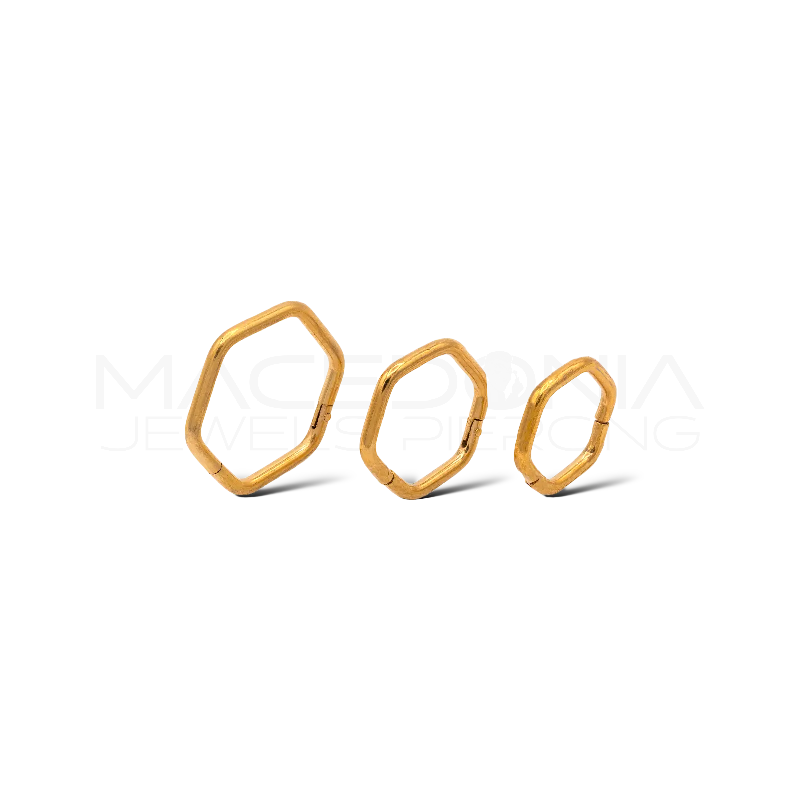 PIERCING ESAGONALE ORO