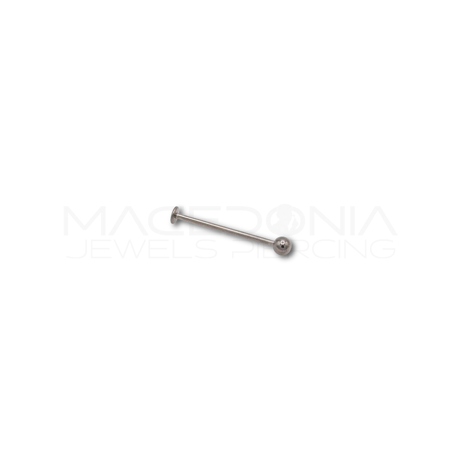 Piercing labret con pallina titanio g23