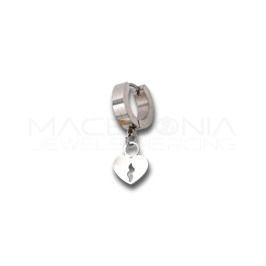 Piercing Cuore in Acciaio Chirurgico 316L