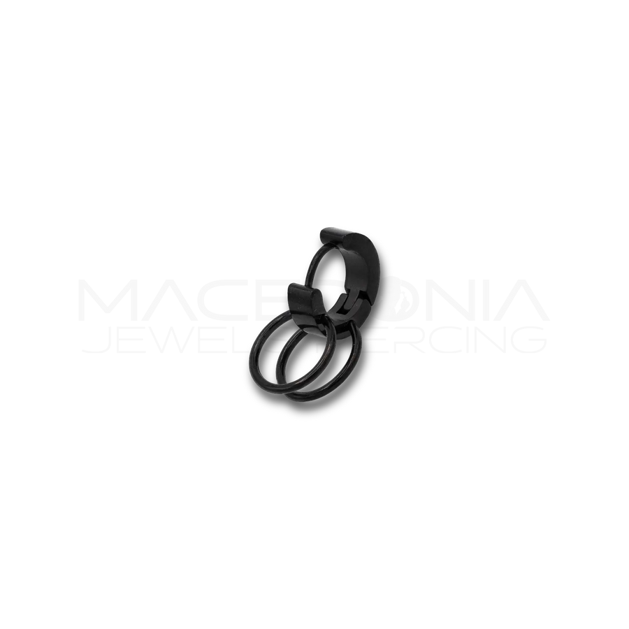 ORECCHINO CON DOPPIO CERCHIO