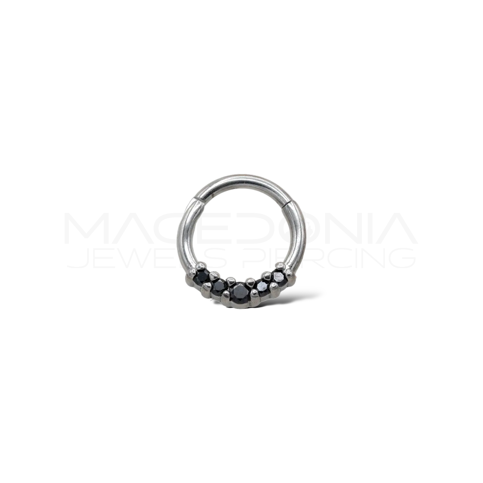 CERCHIO CON CORONA DI ZIRCONI COLORATI