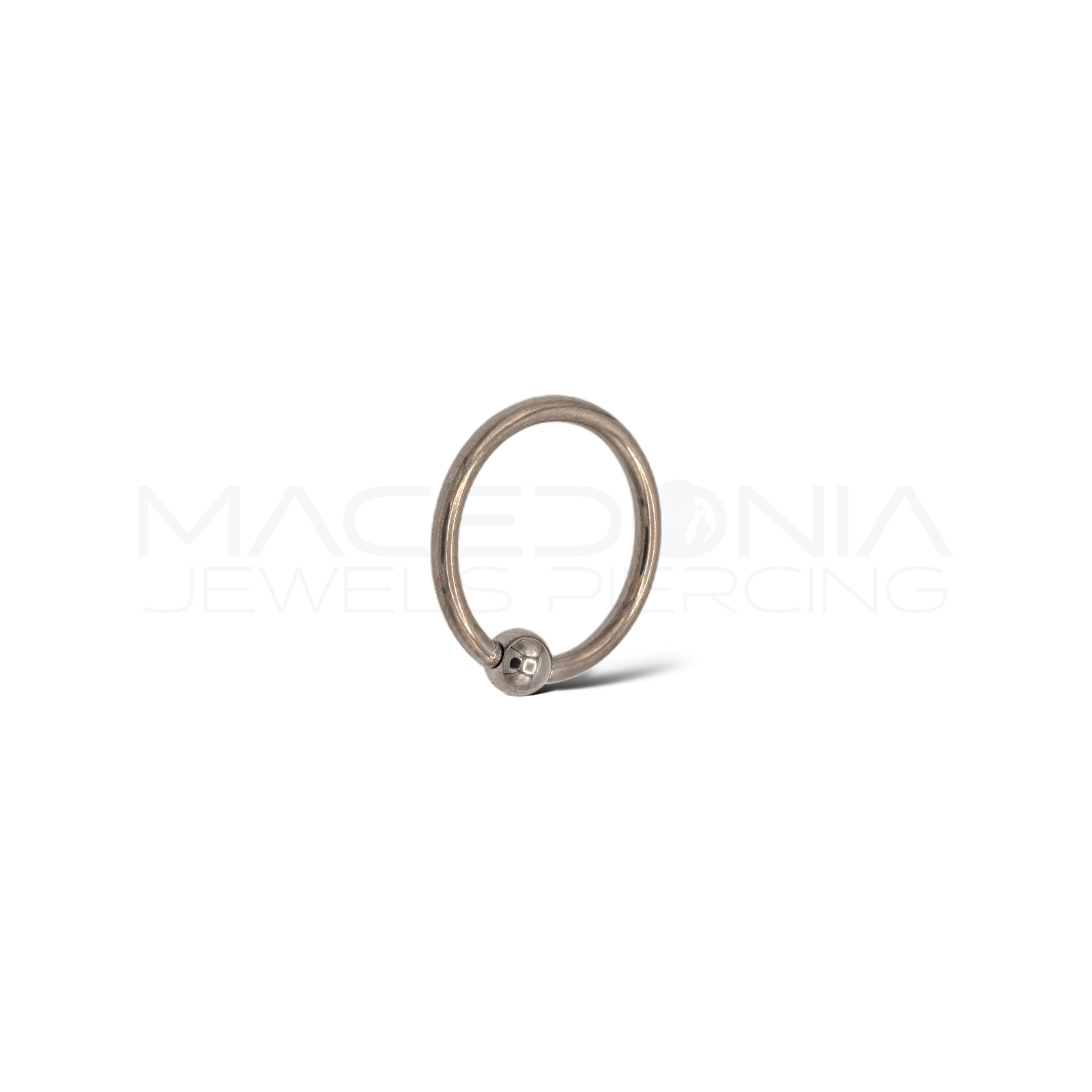CERCHIO CON PALLINA A INCASTRO IN TITANIO