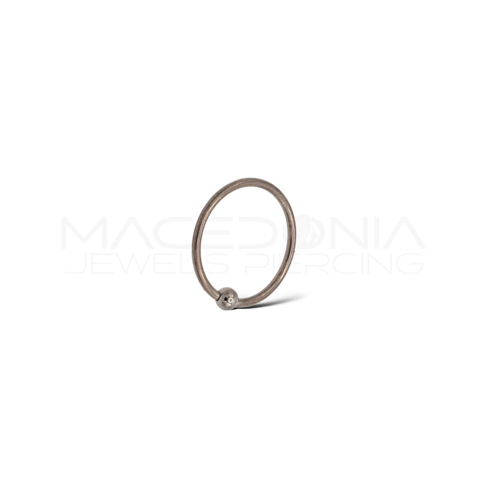 CERCHIO CON PALLINA A INCASTRO IN TITANIO Macedonia Jewels Piercing