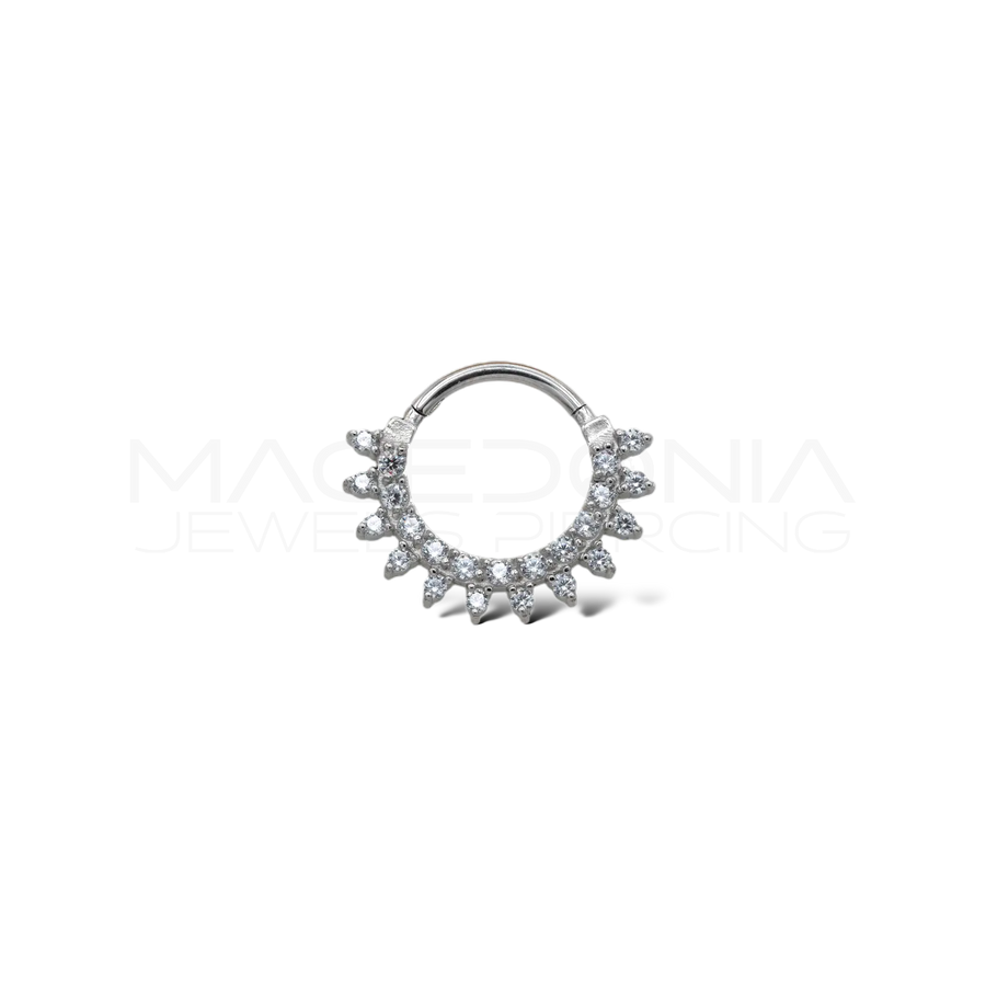 Piercing con Corona di Palline in acciaio chirurgico 316L