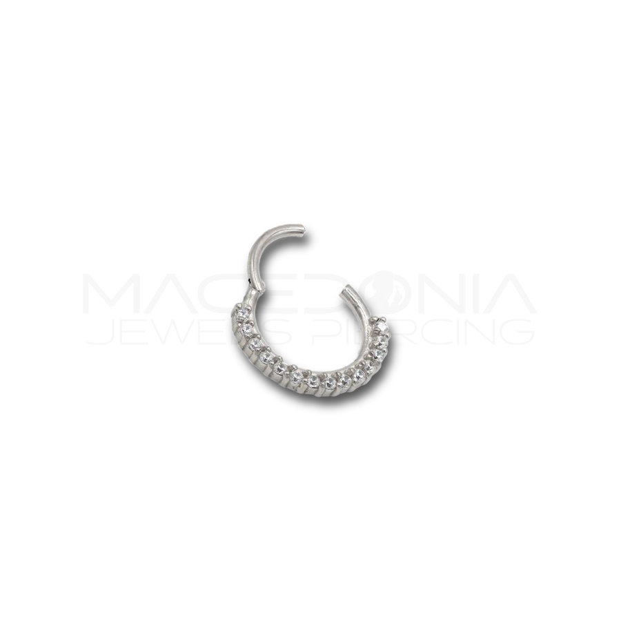 Cerchio in acciaio chirurgico 316L con zirconi