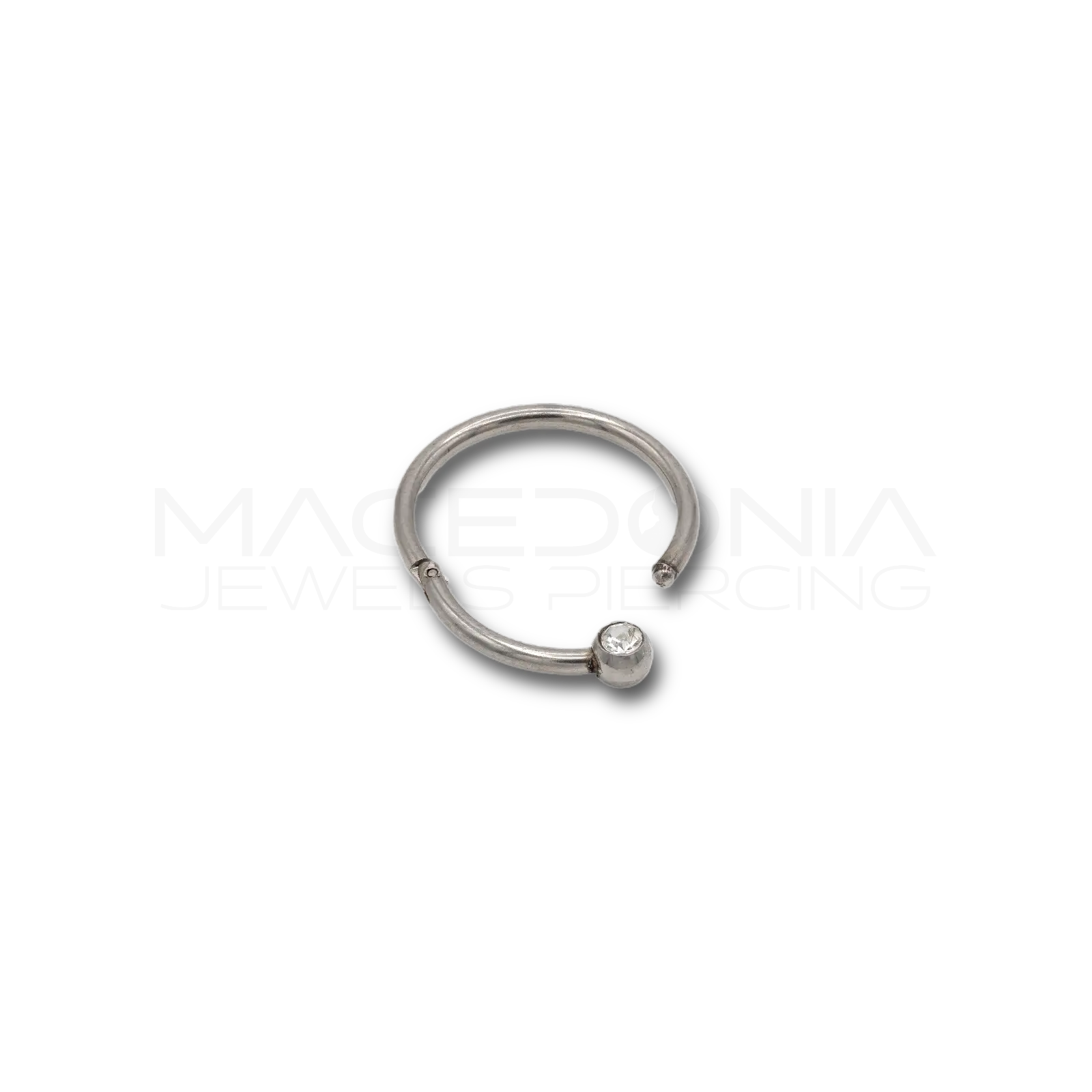 CERCHIO CLICKER CON PALLINA ZIRCONE