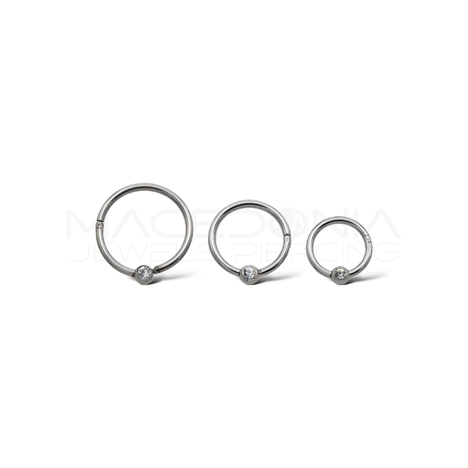 CERCHIO CLICKER CON PALLINA ZIRCONE