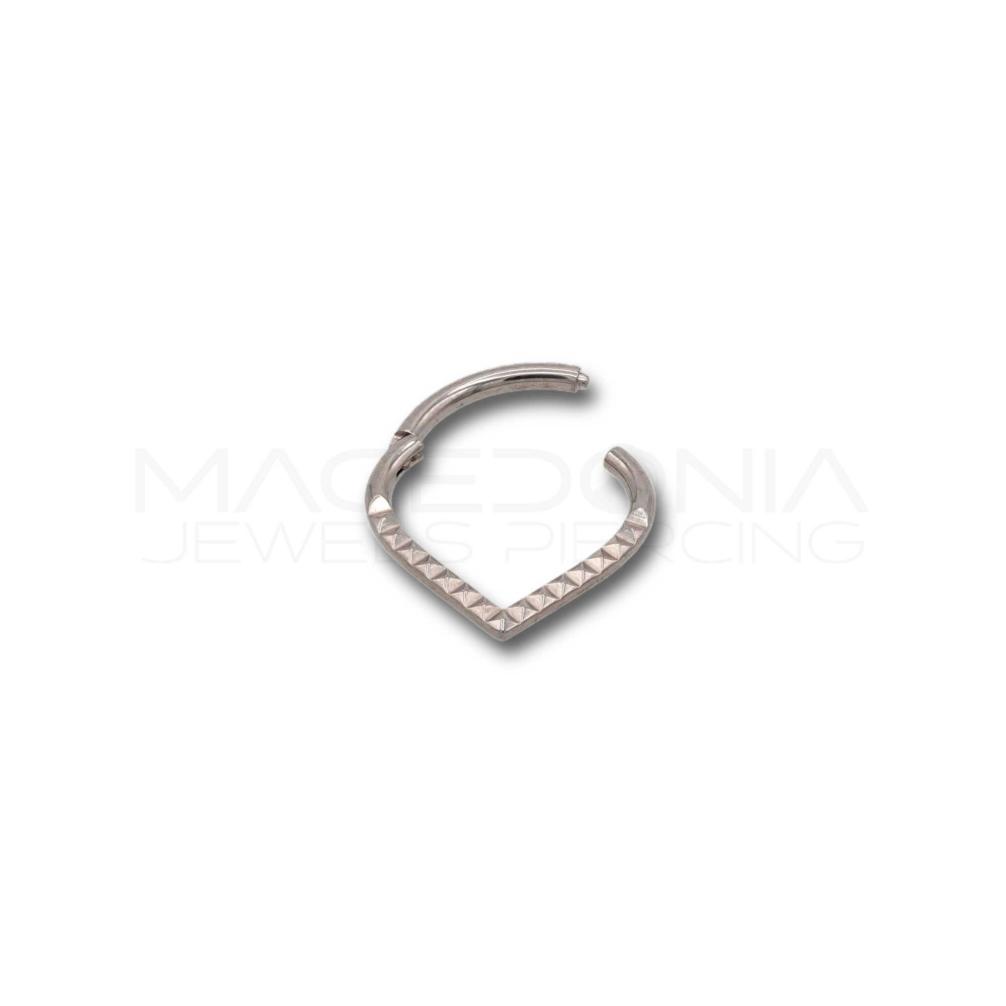 CERCHIETTO A GOCCIA CON BORCHE IN TITANIO Macedonia Jewels Piercing