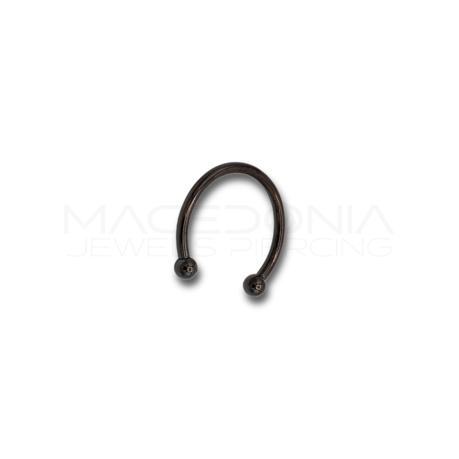 Piercing in Acciaio Chirurgico 316L con Palline Colore Nero