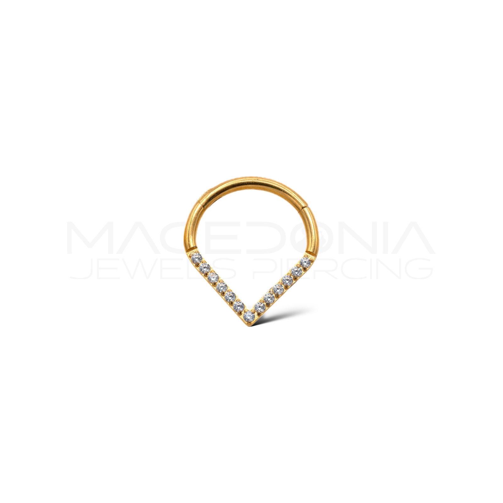 CERCHIO TRIANGOLATO CON CORONA DI ZIRCONI