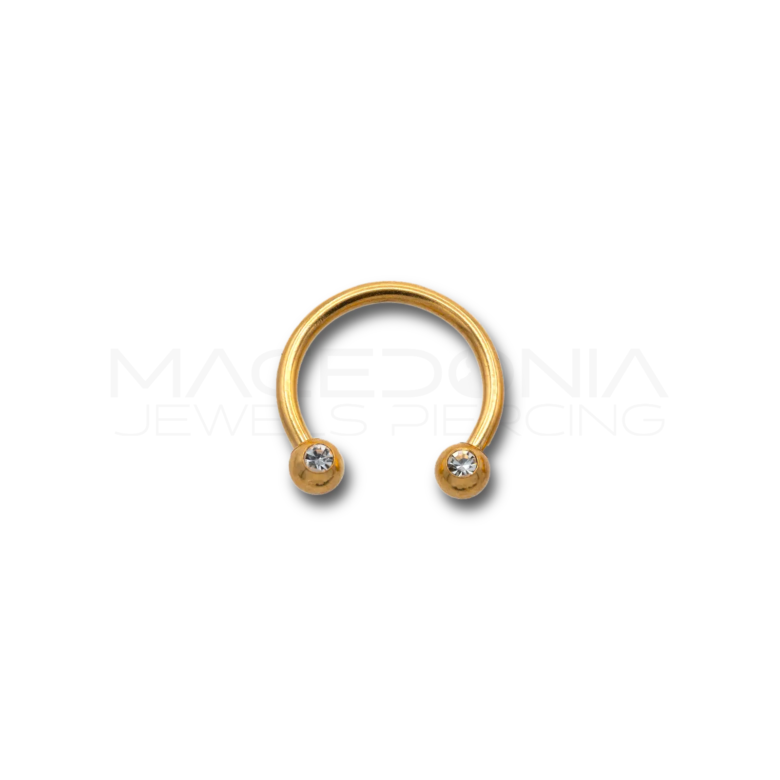 PIERCING CON PALLINE E ZIRCONI INCASTONATI