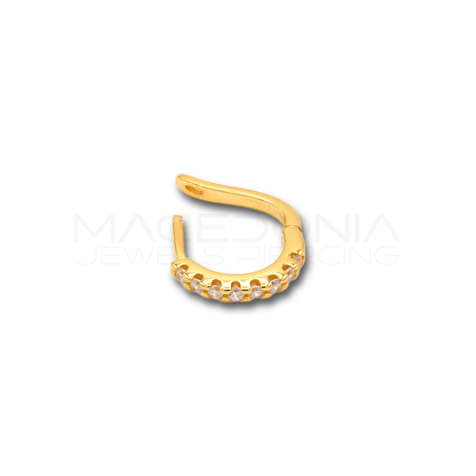 Orecchino a Cerchio con Zirconi