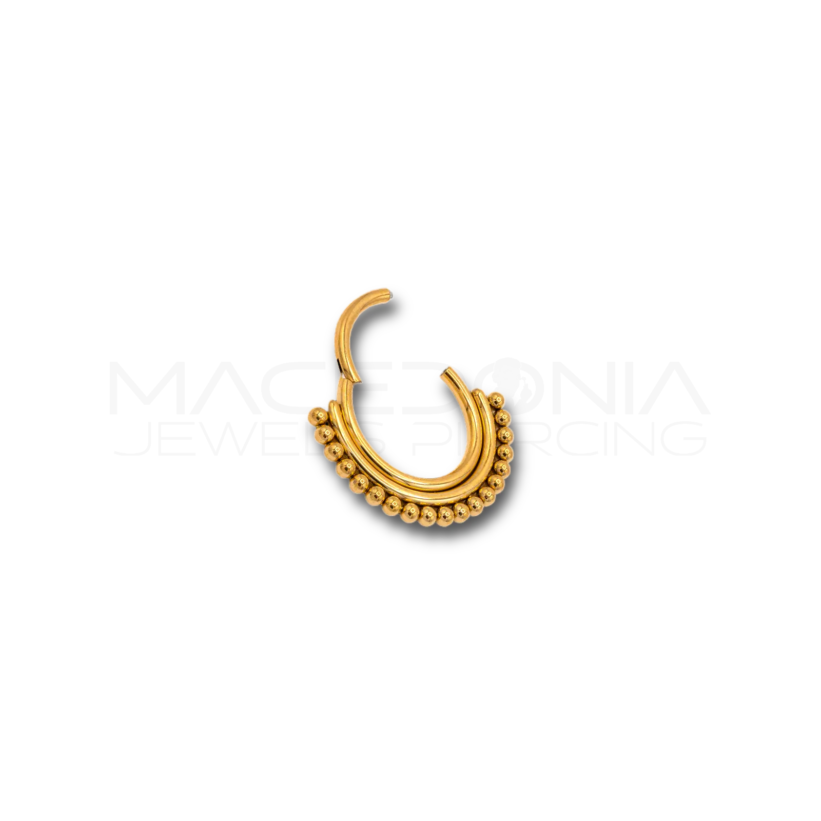 PIERCING A CERCHIO CON CORONA DI PALLINE