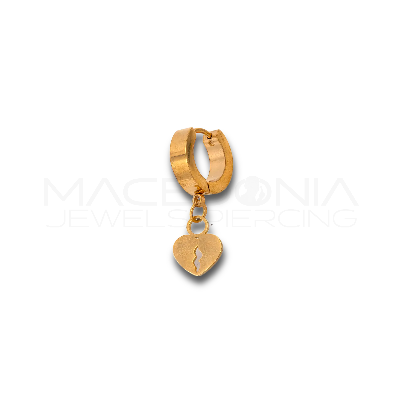 ORECCHINO A CERCHIO CON CUORE