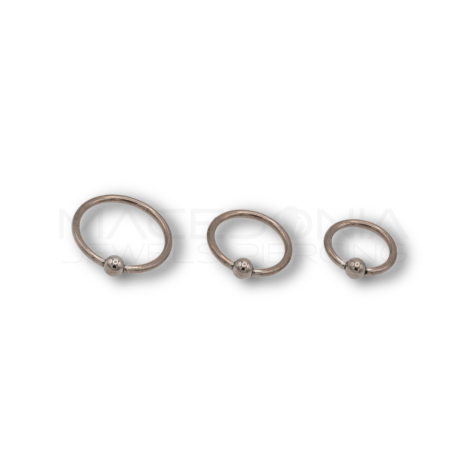 CERCHIO CON PALLINA A INCASTRO IN TITANIO Macedonia Jewels Piercing