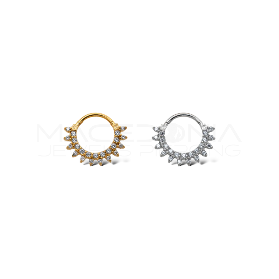 Piercing con Corona di Palline in acciaio chirurgico 316L