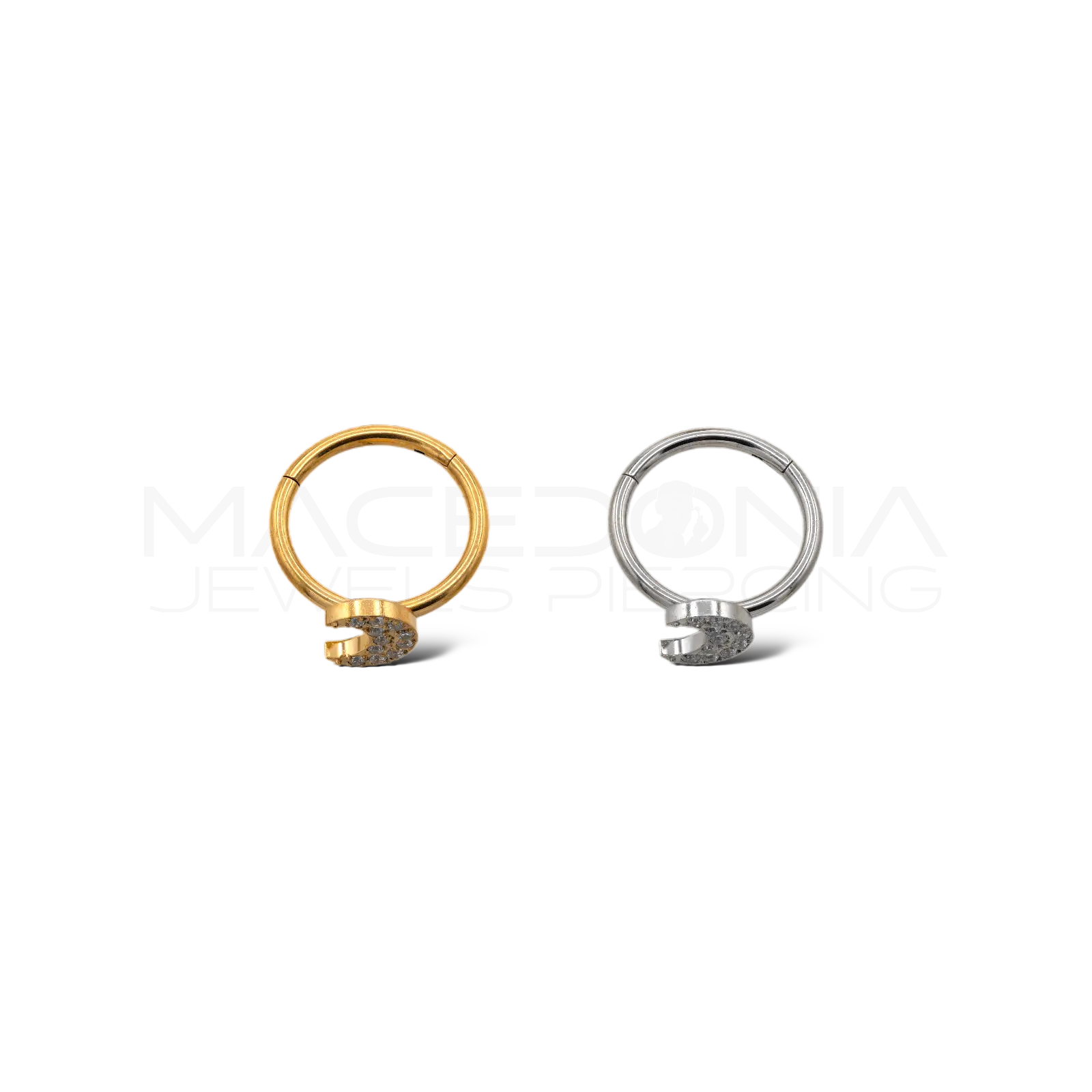 Ferro Di Cavallo Stelle Zirconi E Oro