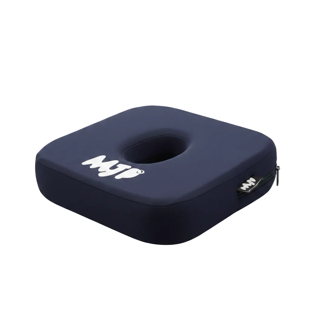 Cuscino antinfiammatorio MJP per dormire con piercing - vista laterale