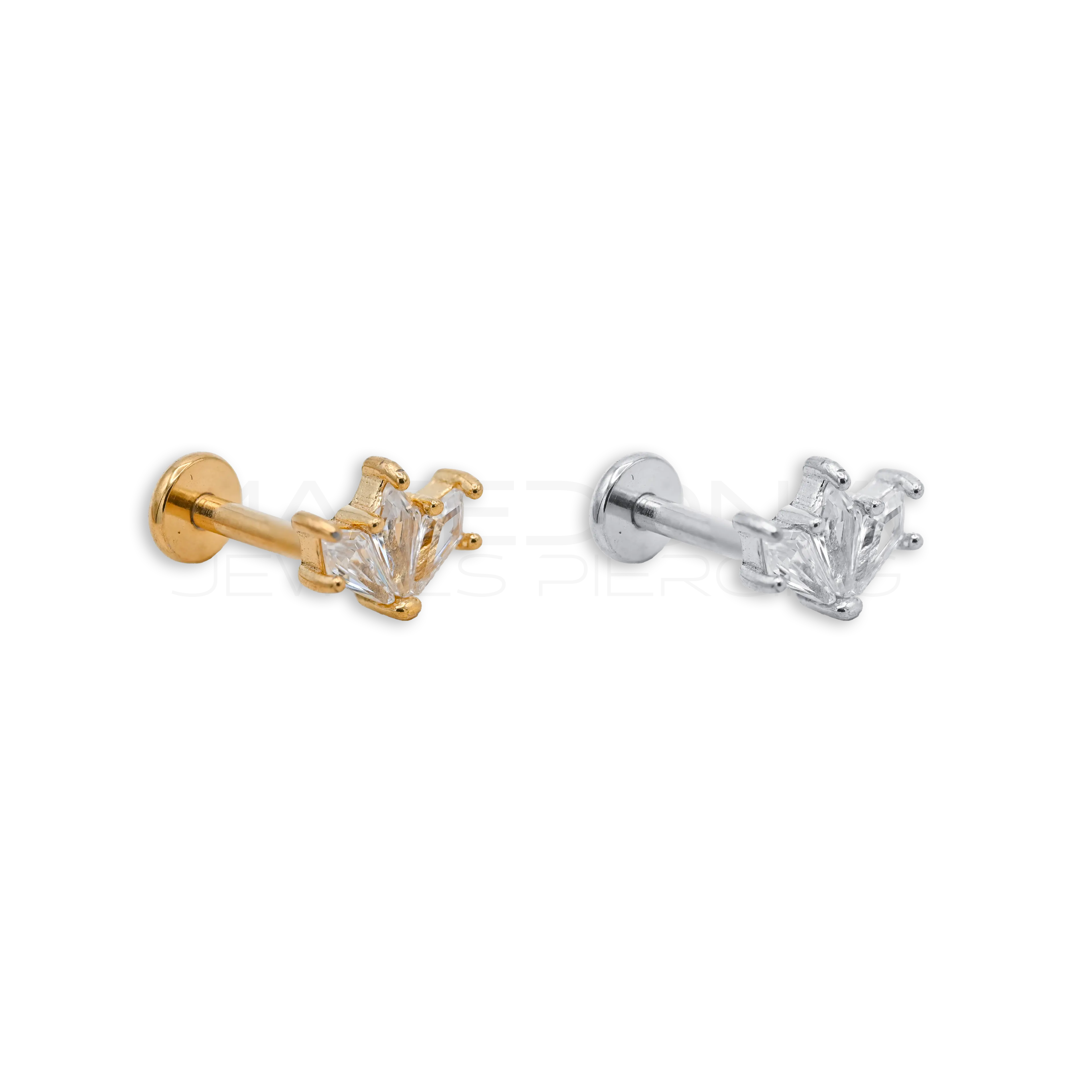BARRETTA MINI CORONA CON ZIRCONE
