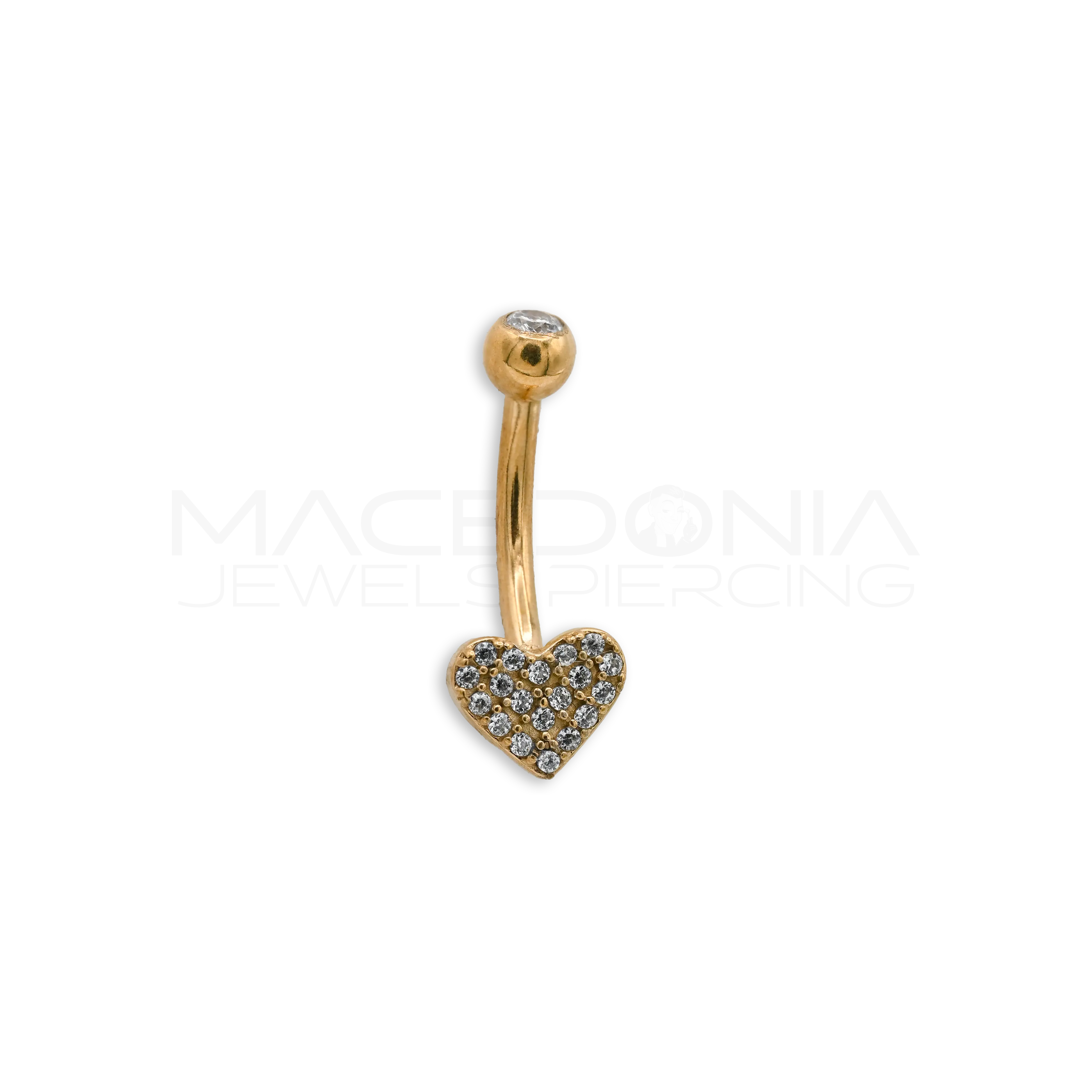 BANANA CON CUORE PIENO DI ZIRCONI