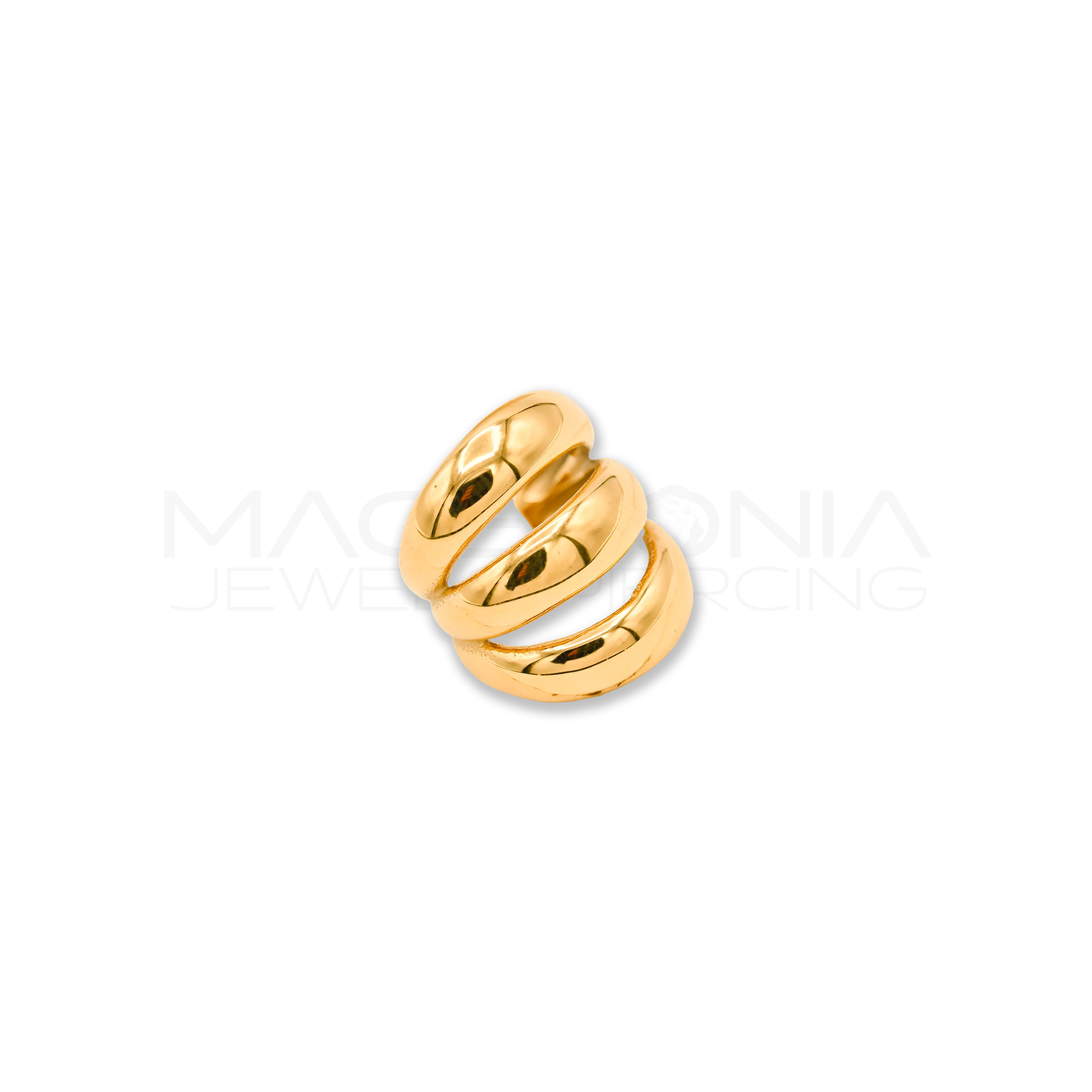 MEZZO CERCHIO SPESSO A TRIPLA FASCIA FAKE