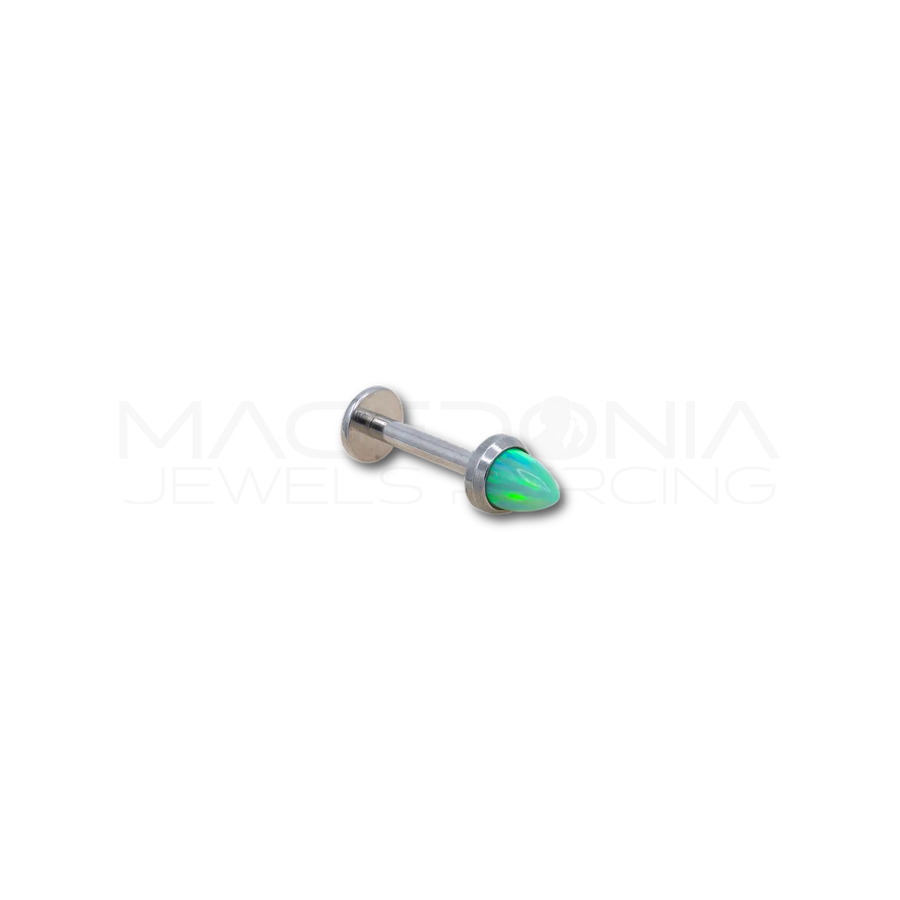 Piercing con Cono Opale in Acciaio Chirurgico 316L