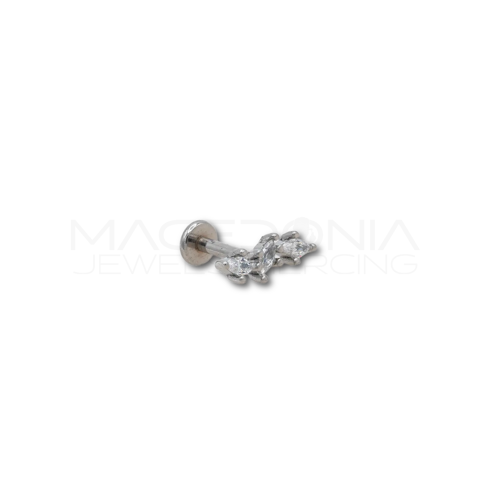 Piercing in Acciaio Chirurgico a Pietre con Zirconi