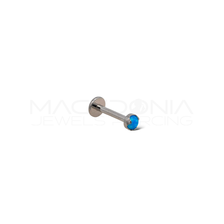 Piercing in titanio F136 con opale a pallina