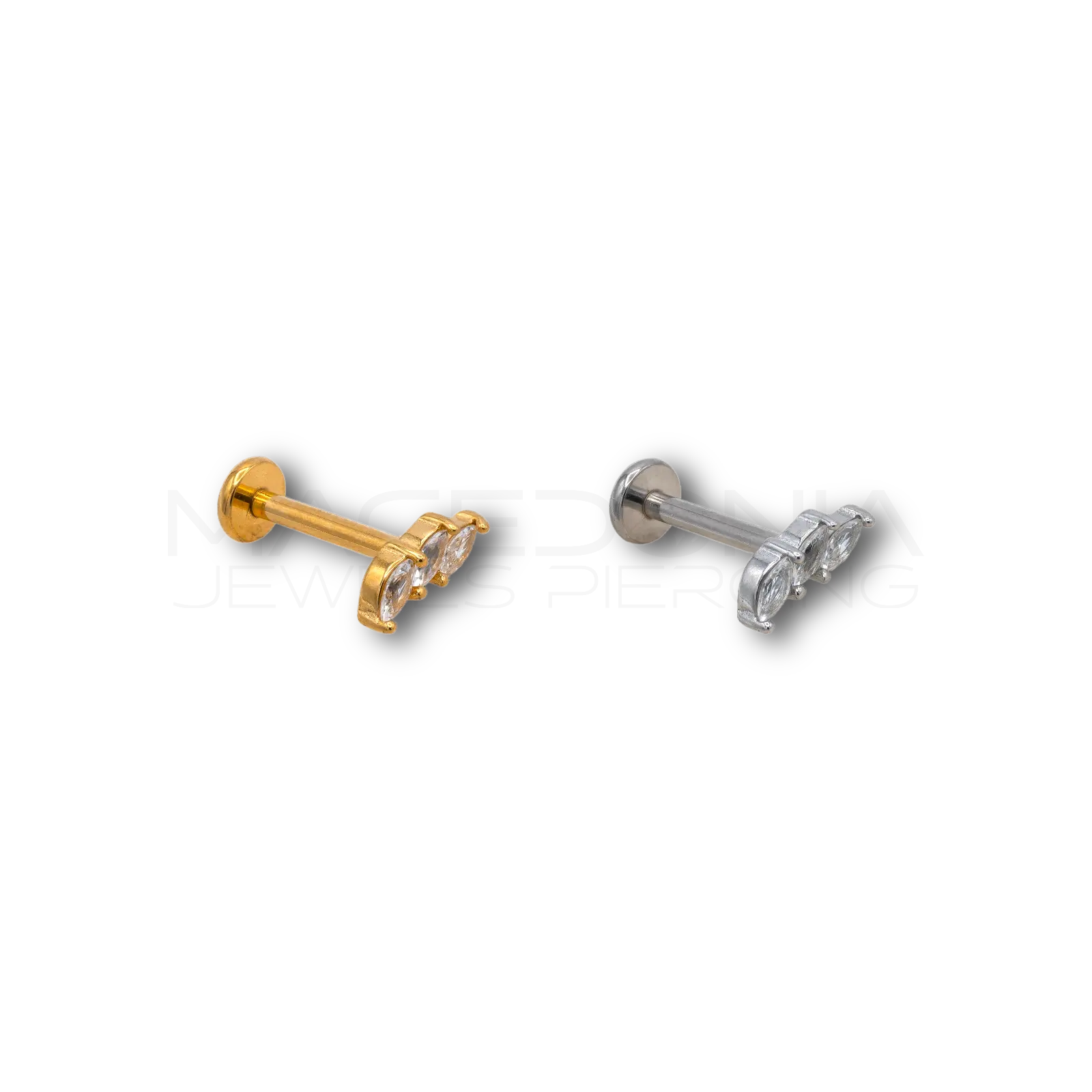 BARRETTA CON ZIRCONI Macedonia Jewels Piercing
