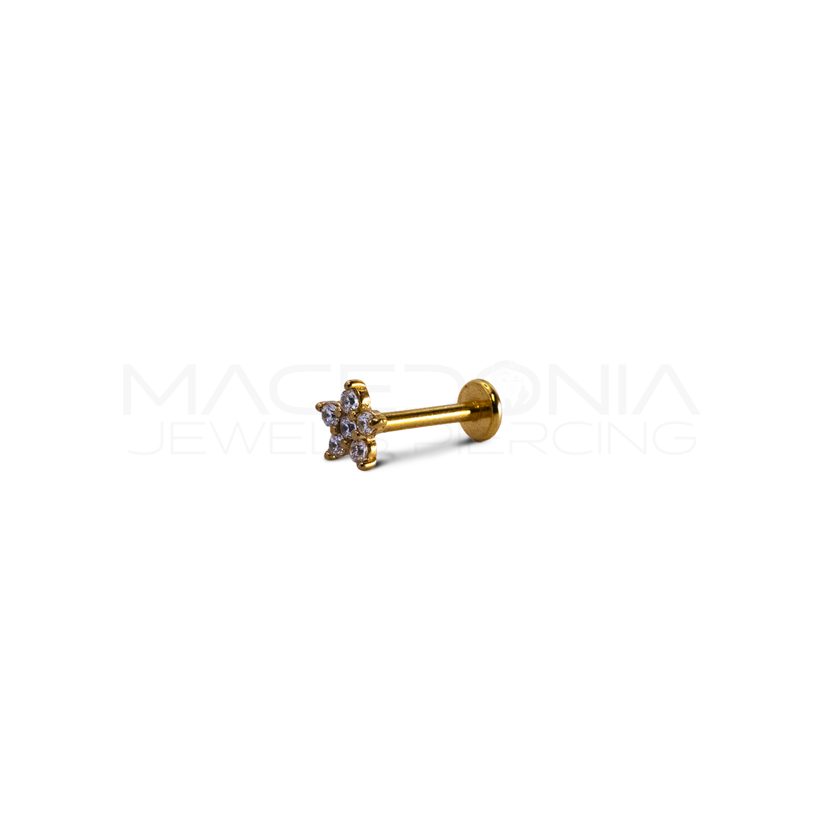 BARRETTA CON FIORE ZIRCONATO