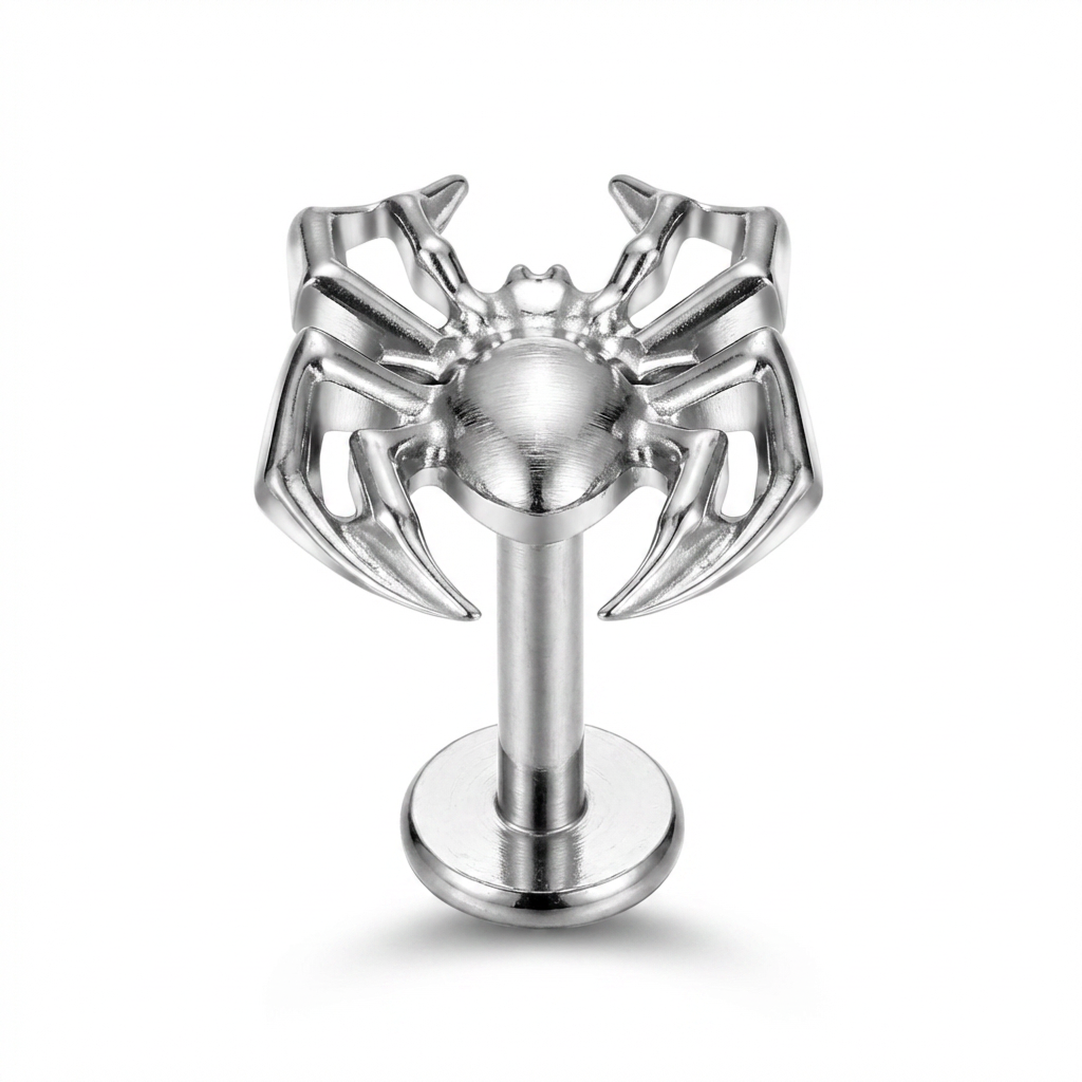 Piercing con ragnetto in Titanio G23- Piercing per Lobo, helix, forward helix, conch, flat, tragus