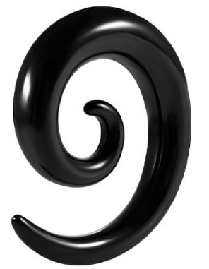 Dilatatore a forma di spirale in Acciaio Inox - Piercing per Lobo