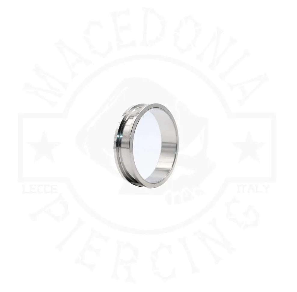 TUNNEL CON BORDO COLORE ARGENTO